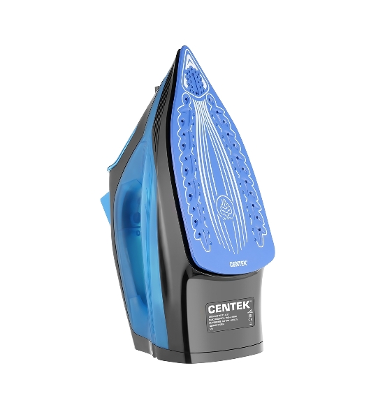 Утюг Centek CT-2351 синий, 2200 Вт, 35 г/мин, 130 г/мин, 300 мл