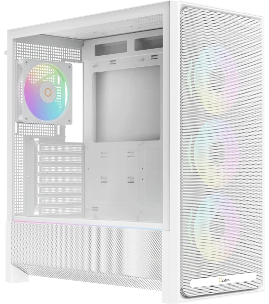 Корпус Ocypus Delta C70 WH ARGB, Midi-Tower, белый, 4 x 120 мм