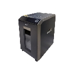 Шредер Office Kit SA200M 1,9х10 черный/серый с автоподачей (секр.P-5) фрагменты 220лист. 40лтр. скобы пл.карты, фото 1