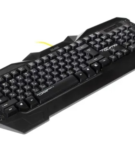 Комплект клавиатура+мышь Qumo Solaris проводной, USB, 2200 DPI, чёрный