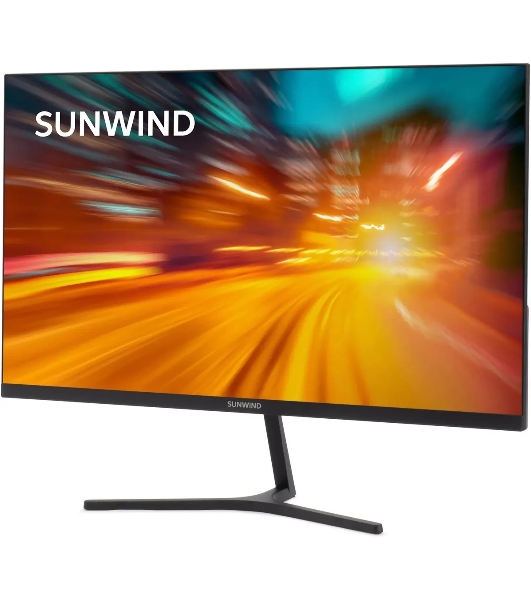 Монитор 23.8' SunWind SM-24FI401 IPS 1920x1080, 180 Гц, 1 мс, 16:9, 250 кд/м², 1xVGA, 1xHDMI, 1xDP, 1x3.5 мм, черный