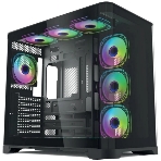 Компьютерный корпус Forza Forza FZ-G42B Seaview TG ATX Case, black, w/o psu, Curved Tempered glass front panel, 1x3,5', 3x2,5, фото 1