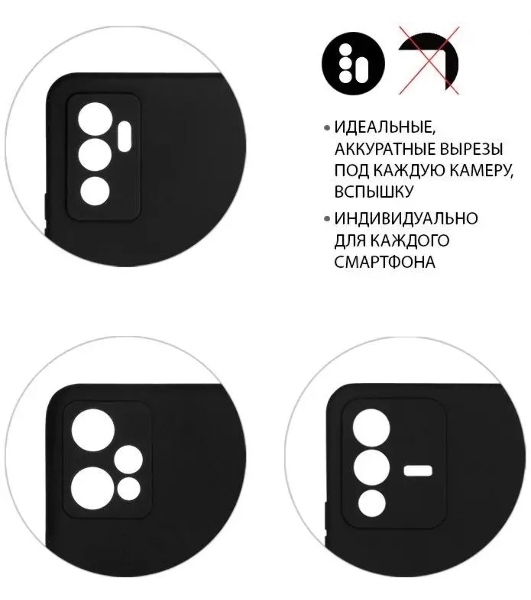Чехол (клип-кейс) DF itCase-03 для Itel Vision 2S черный