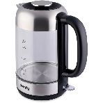 Чайник электрический Domfy DSM-EK401 1.8л. 2200Вт черный/прозрачный (корпус: стекло), фото 1