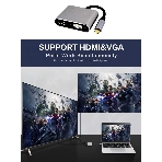 USB-концентратор Telecom TUC055, USB Type-C, HDMI/USB/PD/VGA, USB, фото11