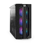 Компьютерный корпус Miditower ExeGate EVO-9205-NPX500 (ATX, БП 500NPX с вент. 12 см, с окном, 1*USB+1*USB 3.0, аудио, 3 вент. 12см с RGb подсветкой), фото 1