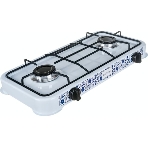Плита настольная газовая Energy EN-002 белый, 6,4 кВт, газовая горелка, конфорки - 2, эмалированная сталь, поворотные переключатели, фото2