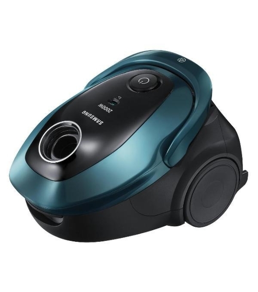 Пылесос Samsung VC20M2540JN/EV черный/зеленый, 460/2000 Вт, уборка сухая, пылесборник мешок 2.5 л