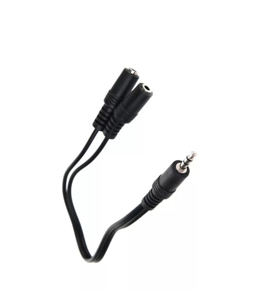 Кабель-адаптер 3.5ST(M)/2*3.5 ST(F), 0.2метра VCOM CV203
