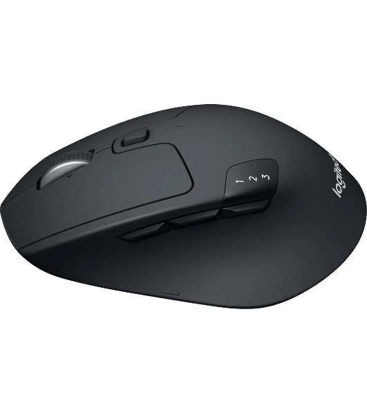 Мышь беспроводная Logitech M720 Triathlon черный, 1000 dpi, радиоканал, Bluetooth, USB, кнопки - 8