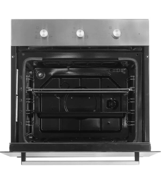 Газовый духовой шкаф Beko BBIGT21100X с откидным электрическим грилем; автоматический электроподжиг; поворотные переключатели; металлические направляющие; объем - 72л; 3 стекла дверцы; 1 решетка; 1 противень; вертел. Цвет нержавеющая сталь; Материал панели управления Металл	нержавеющая сталь