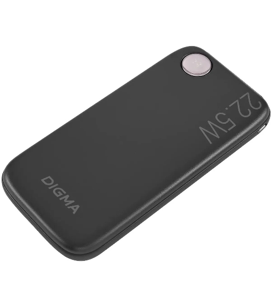 Портативный аккумулятор Digma DGPF10B 10000mAh QC3.0/PD3.0 22.5W 3A USB-A/USB-C черный