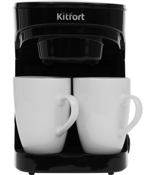 Кофеварка капельная Kitfort KT-764 черный, исп. кофе - молотый, 0.3 л, 450 Вт