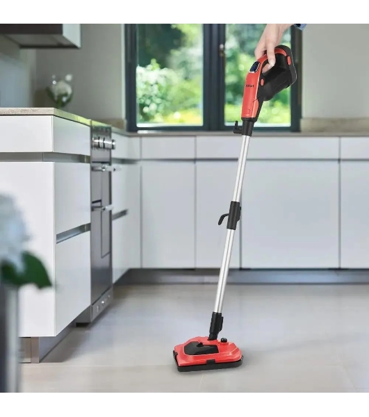 Швабра паровая Kitfort КТ-1053 1300Вт красный/черный