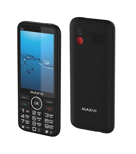 Мобильный телефон Maxvi B35 черный