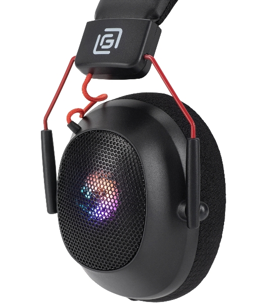 Гарнитура Oklick HS-L305G чёрный, проводная, USB, подсветка