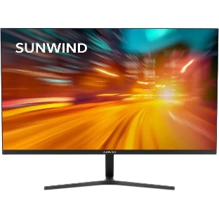 Монитор 23.8' SunWind SM-24FI401 IPS 1920x1080, 180 Гц, 1 мс, 16:9, 250 кд/м², 1xVGA, 1xHDMI, 1xDP, 1x3.5 мм, черный