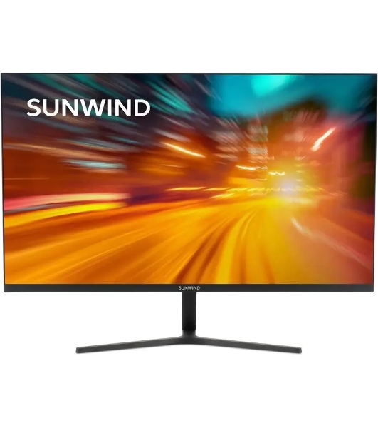 Монитор 23.8' SunWind SM-24FI401 IPS 1920x1080, 180 Гц, 1 мс, 16:9, 250 кд/м², 1xVGA, 1xHDMI, 1xDP, 1x3.5 мм, черный