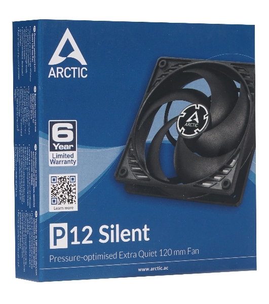 Вентилятор для корпуса Case fan ARCTIC P12 Silent (черный/черный) (ACFAN00130A)