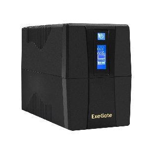 Источник бесперебойного питания ExeGate Power Smart ULB-650.LCD.AVR.4C13 650VA/360W, LCD, AVR, 4*C13, черный