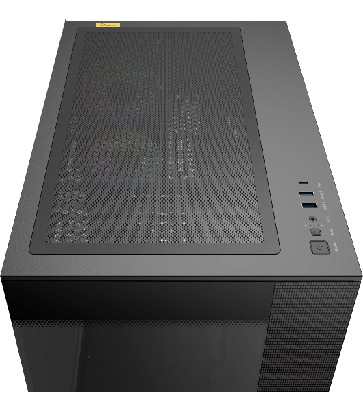Корпус Ocypus Delta C74 ARGB Black, Midi-Tower, чёрный, 2 x 120 мм