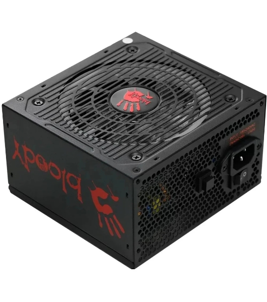 Блок питания Bloody BD-PS750G, 750Вт, 80 PLUS Gold, 120мм, модульный, черный