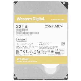 Жесткий диск Western Digital GOLD WD221KRYZ 22Tb 3.5' 7200 RPM 512MB 512e SATA-III