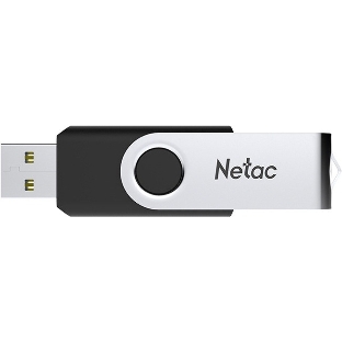 Флешка USB Netac U505 (NT03U505N-256G-32BK), 256Gb, USB 3.0, R/W 110/45, черный/серебристый