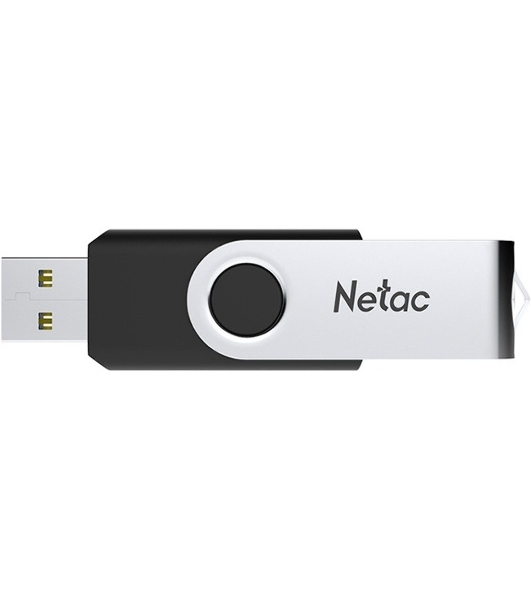 Флешка USB Netac U505 (NT03U505N-256G-32BK), 256Gb, USB 3.0, R/W 110/45, черный/серебристый