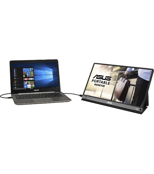 Монитор 15.6' ASUS ZenScreen MB16AHP IPS 1920x1080, 60 Гц, 5 мс, 16:9, 250 кд/м², micro HDMI, USB-C, динамики, черный