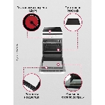 Плита электрическая Hansa FCCW54002 белый, конфорок 4 шт, духовка 68 л, 50 см x 85 см x 60 см, фото16