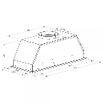 Вытяжка встраиваемая Zigmund & Shtain K 016.5 B черный, 52 см, 1050 куб. м/ч, 60 дБ, фото4