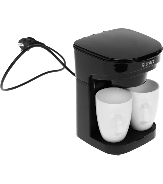 Кофеварка капельная Kitfort KT-764 черный, исп. кофе - молотый, 0.3 л, 450 Вт