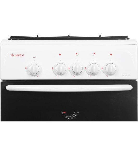 Плита газовая Gefest ПГ 3200-08 К35 белый, конфорок 4 шт, духовка 42 л, 50 см x 85 см x 53 см