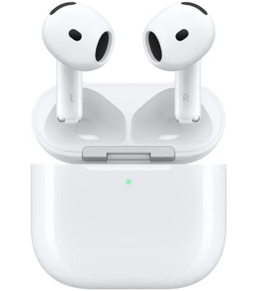 Наушники TWS Apple AirPods 4 ANC белый, вкладыши, Bluetooth, активное шумоподавление, беспроводная зарядка, до 4 ч