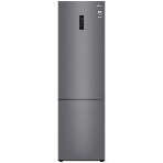 Холодильник LG GA-B509CLSL графитовый двухкамерный 277/107л морозилка снизу, No Frost, фото 1