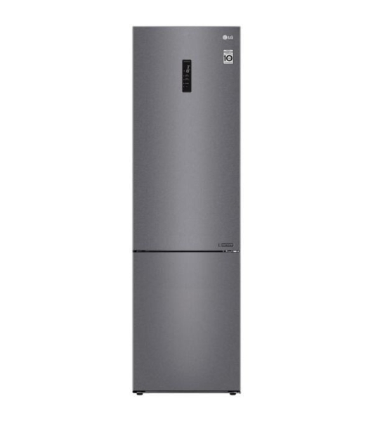 Холодильник LG GA-B509CLSL графитовый двухкамерный 277/107л морозилка снизу, No Frost