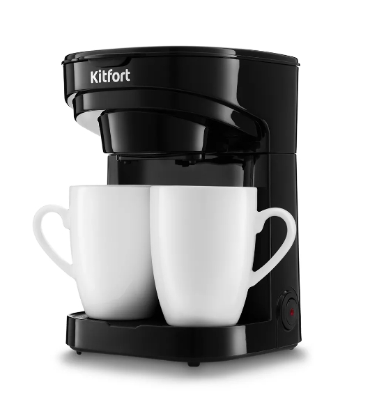 Кофеварка капельная Kitfort KT-764 черный, исп. кофе - молотый, 0.3 л, 450 Вт