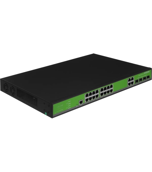 Коммутатор Digma DSW716G-4C-R, 16×1 Гбит/с + 4×1 Гбит/с Combo, управляемый