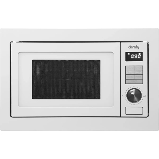 Встраиваемая микроволновая печь Domfy DM2540BW WG белый, 25 л, 900 Вт, переключатели - кнопки/поворотный мехинизм