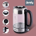 Чайник электрический Domfy DSM-EK401 1.8л. 2200Вт черный/прозрачный (корпус: стекло), фото9