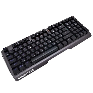 Клавиатура проводная игровая Mad Catz S.T.R.I.K.E. 13 US БЕЗ РУССКОЙ РАСКЛАДКИ черная (CHERRY MX RED Switch, 96 кл., RGB подсветка, USB)