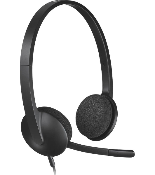 Гарнитура Logitech H340 чёрный, проводная, USB