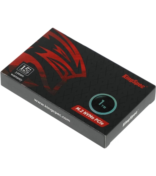 Накопитель SSD KingSpec NE-1Tb, 1Tb, PCIe 3.0 x4, M.2 2280, NVMe, R/W 2400/1900