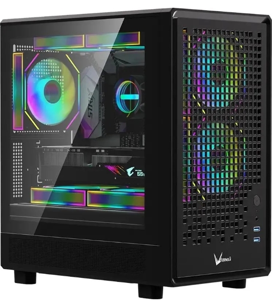 Компьютерный корпус Aerocool/Formula Air Mesh G2 черный без БП mATX 3x120мм 2xUSB 3.0 audio