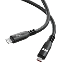 Дата-кабель MORE CHOICE (4620202554567) K83ia USB 3.0A PD 27W для Lightning ng 8-pin Type-C - 1м, черный, фото2