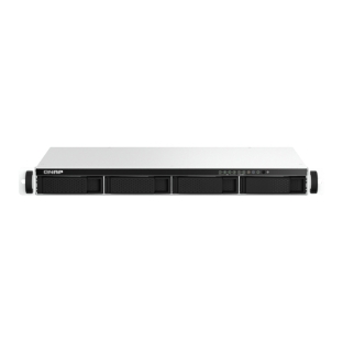 Сетевое хранилище SMB QNAP TS-464eU-8G NAS 4 HDD trays, rackmount 1U, 1 PSU. 4-core Intel Celeron N5105/N5095 2.0-2.9 GHz, 8 Gb RAM, 2x2.5GbE, 2xUSB 3.2 Gen 2 (10Gbps), 2xUSB 2.0, 1xHDMI, 2xM.2 PCIe Gen 3 x1 slots, W/o rail kit RAIL-B02