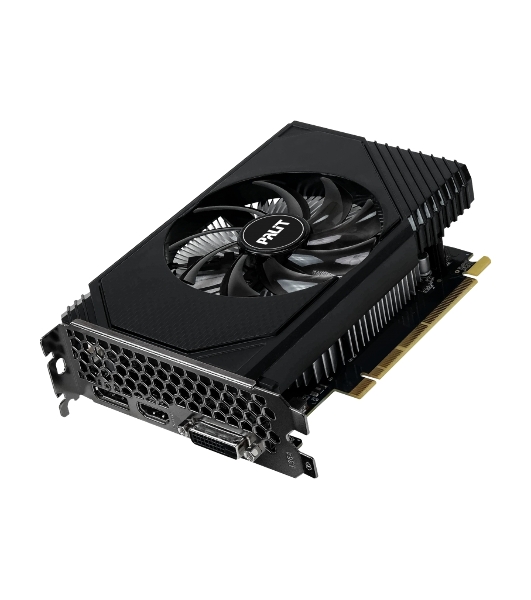 Видеокарта Palit RTX 3050 STORMX OC 6Gb NVIDIA GeForce RTX 3050 6Gb PCI-E 4.0 96bit GDDR6 1042/14000 DVIx1 HDMIx1 DPx1 HDCP Ret
