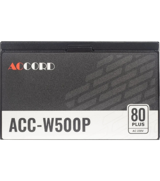 Блок питания Accord ACC-W500P, 550Вт, 80 PLUS WHITE,120мм, черный