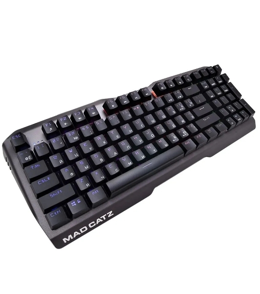 Клавиатура проводная игровая Mad Catz S.T.R.I.K.E. 13 US БЕЗ РУССКОЙ РАСКЛАДКИ черная (CHERRY MX RED Switch, 96 кл., RGB подсветка, USB)